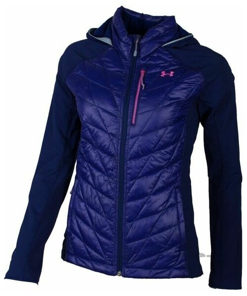 Куртка Under Armour Hybrid TP Hooded Fleece Jacket Scribe Blue / Washed Blue / Fluo Fuchsia MD Женщины