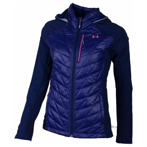 Куртка Under Armour Hybrid TP Hooded Fleece Jacket Scribe Blue / Washed Blue / Fluo Fuchsia MD Женщины