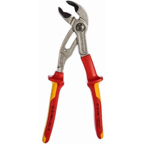 ключ клещи cobra knipex kn 8701250 переставной сантехническ для труб l 250мм dmax 2 Переставной ключ кобра универс. VDE 1000V (шт) KN-8726250