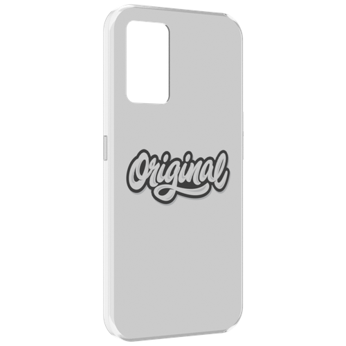 Чехол MyPads оригинал-надпись для Oppo K10 4G задняя-панель-накладка-бампер