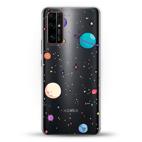 фото Силиконовый чехол звезды и планеты на honor 30 andy & paul