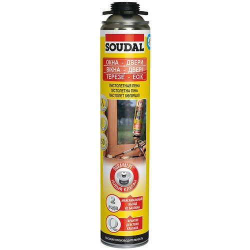 Монтажная пена Soudal 115003 750 мл зимняя 12 шт. пена монтажная soudal 45 12 750 мл soudal