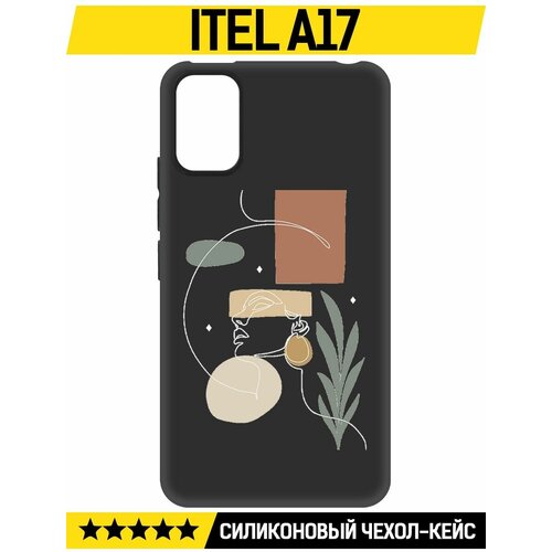 Чехол-накладка Krutoff Soft Case Элегантность для ITEL A17 черный