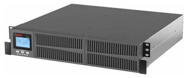 Онлайн ИБП Small Rackmount, 1 кВА, 2 x 9 Ач, IEC C13 (6) ДКС - фото №1