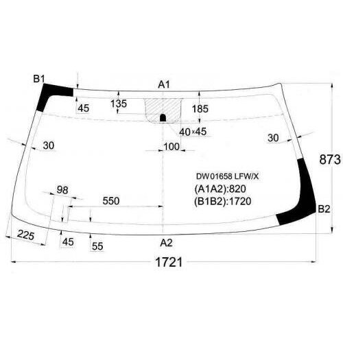 Стекло Лобовое Cadillac Escalade/Chevrolet Tahoe 06-14 XYG арт. DW01658 LFW/X