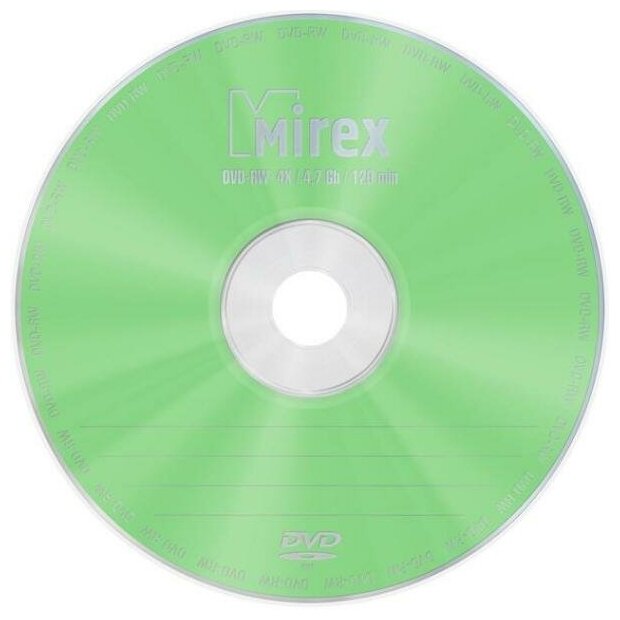 Диск DVD-RW Mirex 4.7 Gb, 4x, Cake Box (25), (25/300)