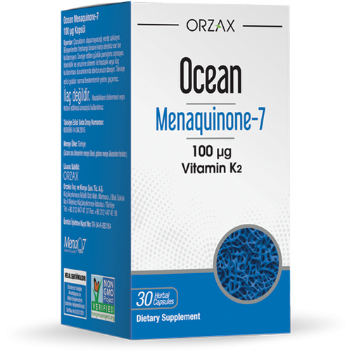 Витамин K2 Orzax Ocean (MK-7 Menaquinone-7), 30 капсул
