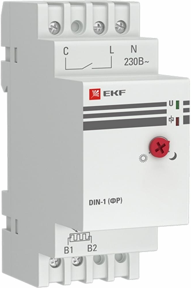 Фотореле EKF PROxima DIN-1 ФР