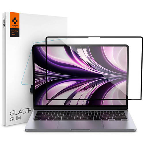Защитное стекло Spigen GLAS.tR Slim для MacBook Air 13 M2 (2022) (AGL05504) прозрачный
