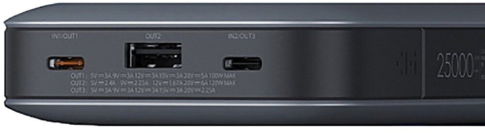 Внешний аккумулятор (Power Bank) Xiaomi PowerBank ZMIQB826G, 25000мAч, серый - фото №12