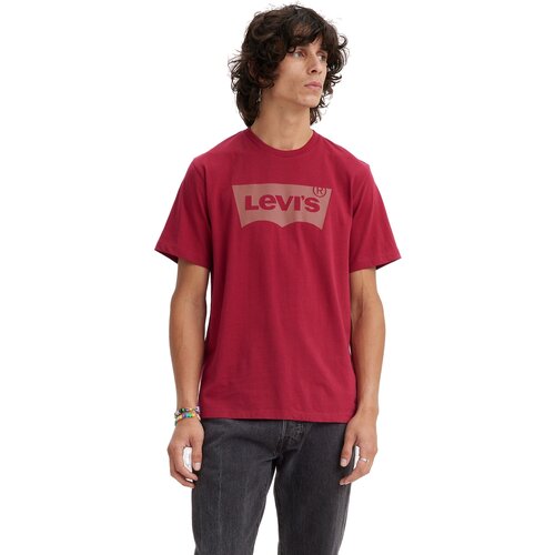 Футболка Levi's, хлопок, размер S, красный