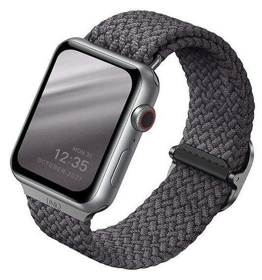 Ремешок Uniq Aspen Strap Braided для Apple Watch 42/44/45/49 мм цвет Серый (44MM-ASPGRY)