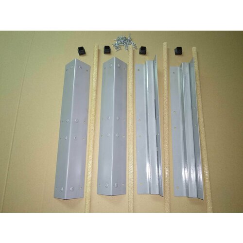 Угловое крепление для грядок из ЦСП и шифера. Высота 350мм. Комплект 4шт.