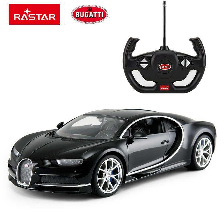 Игрушка на радиоуправлении Машина р/у 1:14 Bugatti Chiron Цвет Черный RASTAR 75700B
