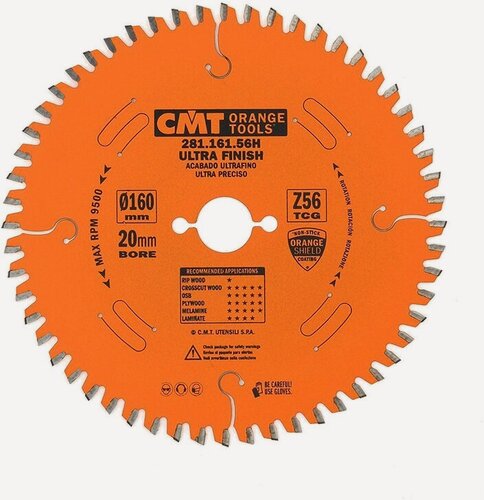Изображение товара Диск пильный 160х2,2/1,6х20 Z-56 TCG -3 NEG/НЕГ CMT 281.161.56H