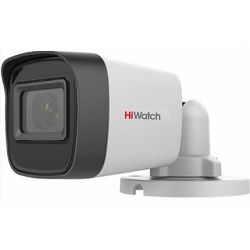 Уличная цилиндрическая HD-TVI камера с EXIR-подсветкой до 20м HiWatch Value DS-T500(C) (2.4 mm) м
