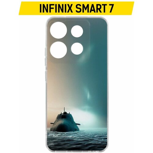 Чехол-накладка Krutoff Clear Case Подлодка для INFINIX Smart 7
