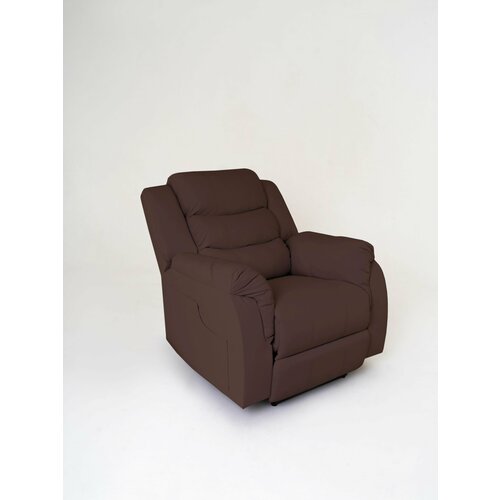 Кресло реклайнер механический, Masscomplekt, коричневый
