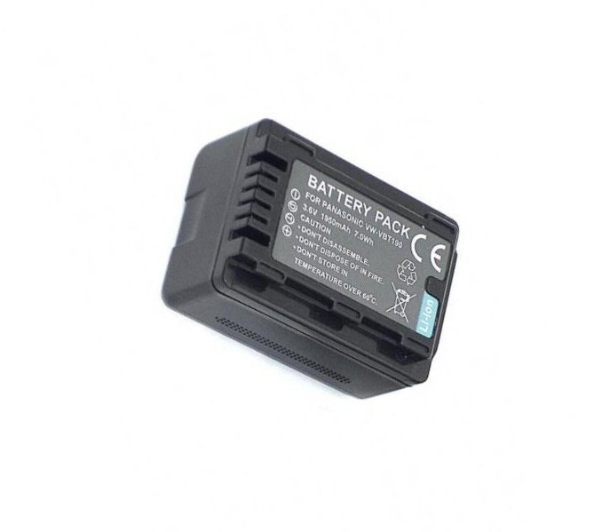 Battery / Аккумуляторная батарея для видеокамеры Panasonic HC-V110 (VW-VBT190) 3.6V 1940mAh