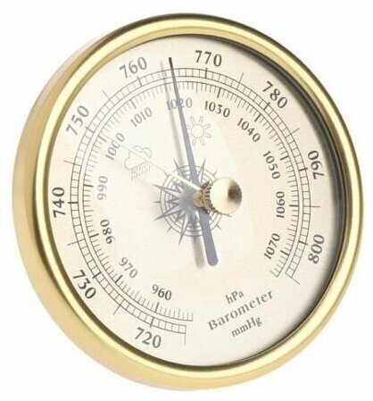 Точный бытовой настенный барометр 9190 для измерения атмосферного давления, диаметр 7,2 см.