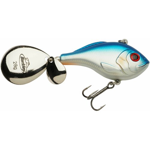 Тейл-спиннер Berkley Pulse Spintail XL 28g Blue Silver (1572736) тейл спиннер columbia fishing tackle 15гр блесна для рыбалки блесна вращающаяся приманка на голавль язь окунь щука сом жерех судак