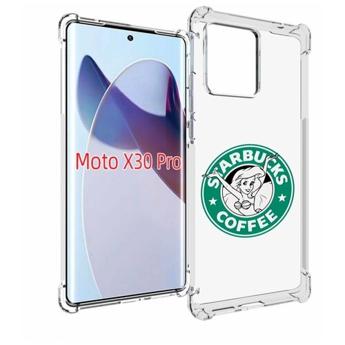 Чехол MyPads старбакс-кофее для Motorola Moto X30 Pro задняя-панель-накладка-бампер