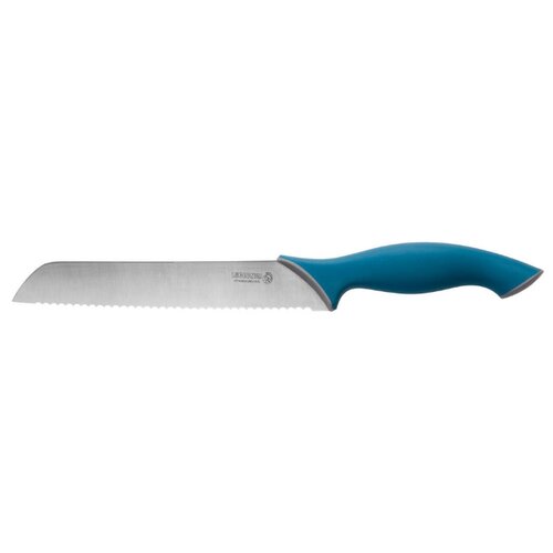 фото Нож для хлеба legioner italica, лезвие 20 см, серебристый/синий
