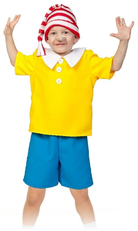 Карнавальный костюм Карнавалофф Буратино (Золотой ключик) детский