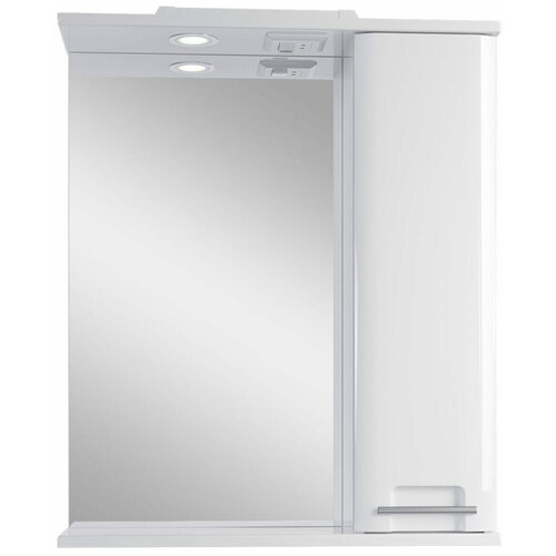 Зеркальный шкаф подвесной SanStar Уника 60 для ванной комнаты белый