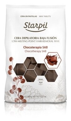 Воск в брикетах Шоколад Starpil, 1000 гр