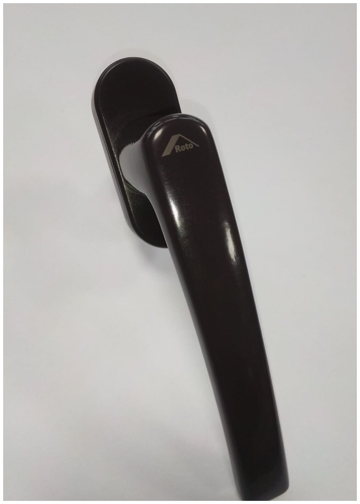 Ручка оконная RotoLine, алюминиевая, 35 мм, коричневый, логотип Roto - фотография № 8