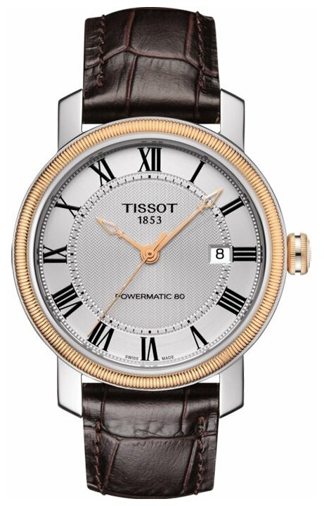 Наручные часы TISSOT T-Classic, коричневый, мультиколор