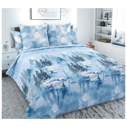 фото Постельное белье «снежный покров 1», перкаль (семейное) текс-дизайн