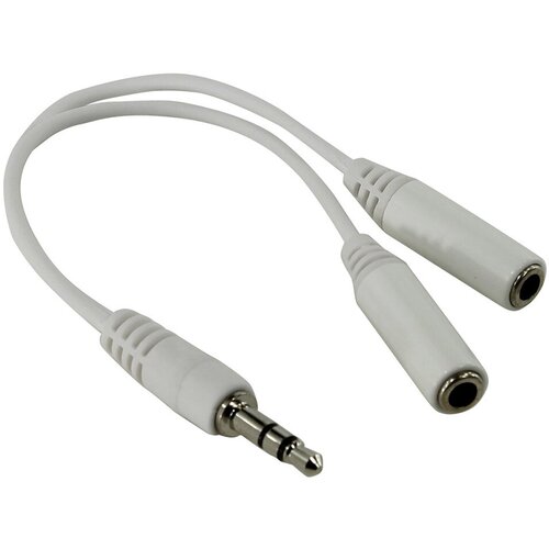 Аксессуар 5bites 3.5 Jack/M - 2x3.5 Jack/F 0.2m AA-3MF2-02WH White разветвитель для наушников 20 см