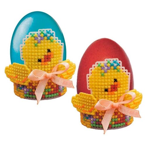 фото Риолис набор для вышивания кольцо для салфеток цыпленок 6.5 x 6 см (1532ас)