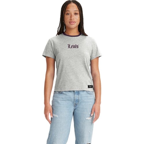 Футболка Levi's, размер S, серый футболка levis graphic classic tee женщины a2226 0001 xxs