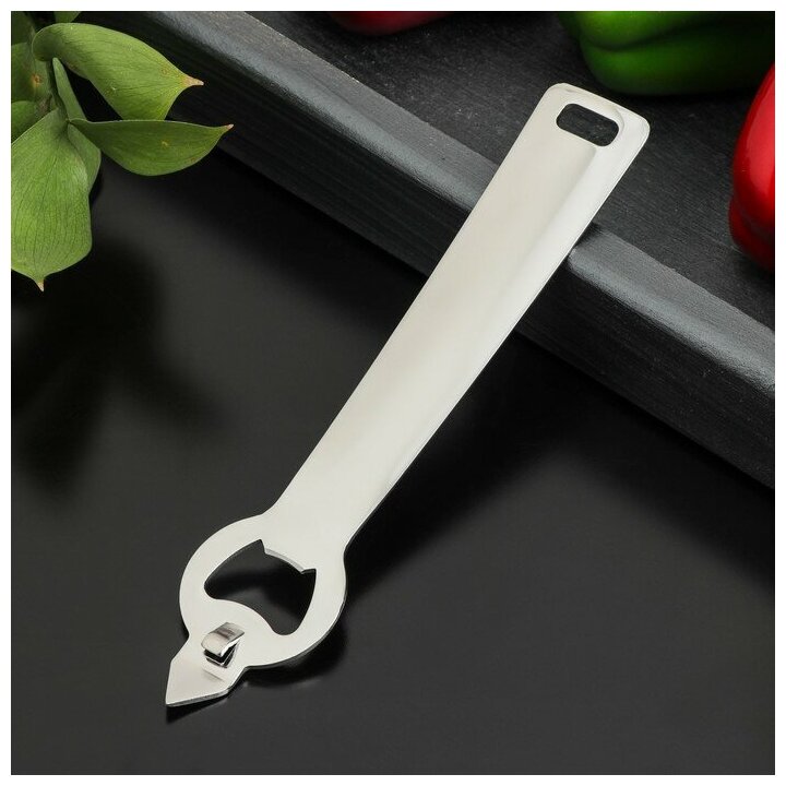 Нож консервный Доляна Zero, нержавеющая сталь, 20,5 см х 4,5 см х 0,5 см, 74 г
