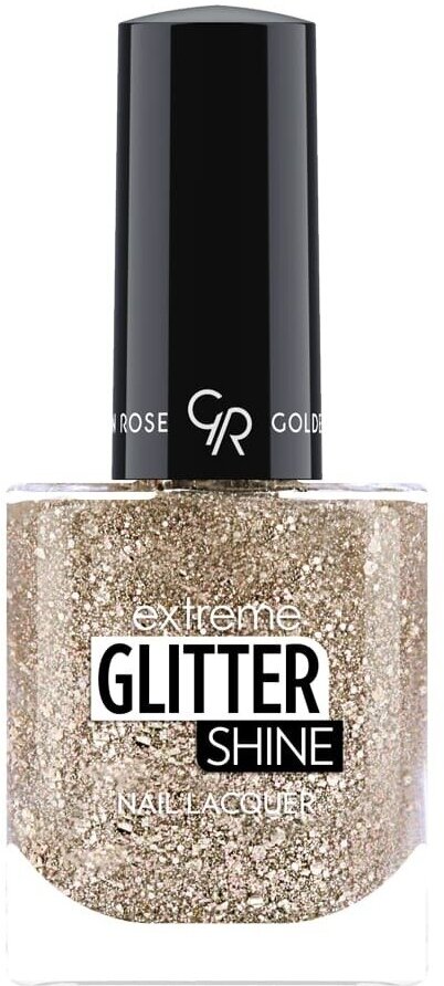 Лак для ногтей с эффектом геля Golden Rose extreme glitter shine nail lacquer 207