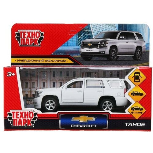 Машина металл CHEVROLET TAHOE матовый 12 см, двери, багаж, дефлекторы окон chevrolet tahoe iv z71 2015