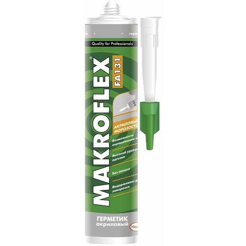 Акриловый морозостойкий герметик Makroflex FA131, 450 г, белый