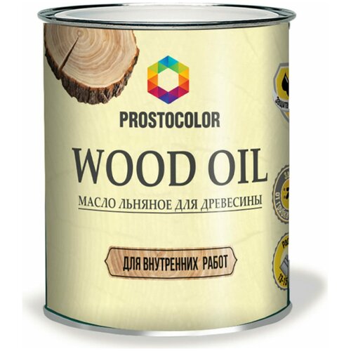 Простоколор Масло льняное для древесины WOOD OIL, 2,2 л, 95845