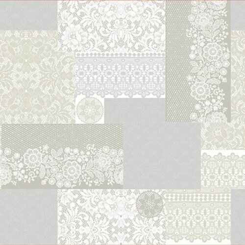 Colombo Клеёнка столовая Future «Валансьен», 140 см, рулон 20 пог. м., цвет серый