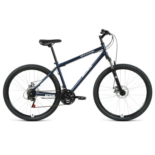 фото Велосипед altair mtb ht 27,5 2.0 disc (27,5" 21 ск. рост 19") 2020-2021, темно-синий/белый, rbkt1mn7q012