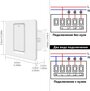 Умный выключатель Tuya ZigBee, одна клавиша, в умный дом, Алисой