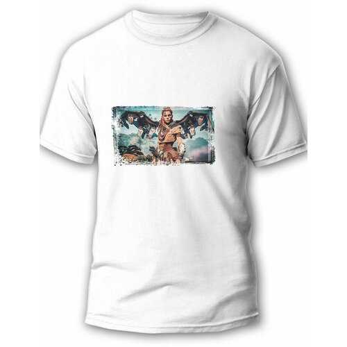 фото Футболка, размер l, белый будь на стиле