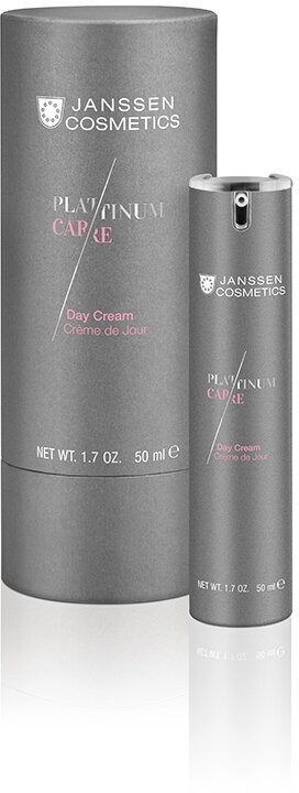 Janssen Cosmetics Platinum Care Day Cream Крем для лица с пептидами и коллоидной платиной реструктурирующий дневной, 50 мл