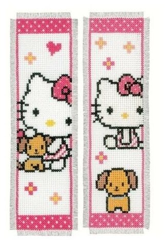 Закладка Hello Kitty набор для вышивания, 2 дизайна