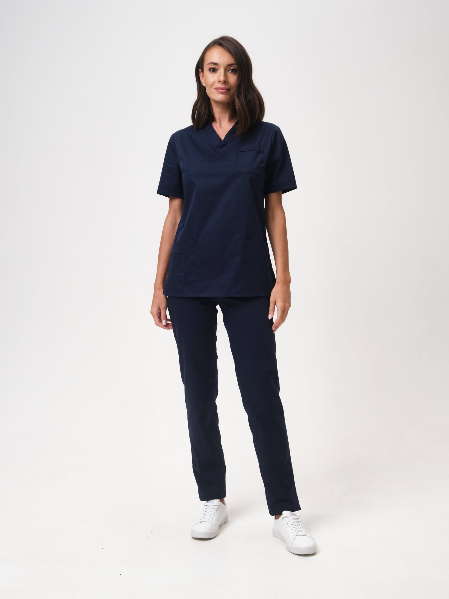 Медицинские брюки/медицинская одежда для женщин/женские медицинские брюки/хирургические брюки/ 42 размер/ синий