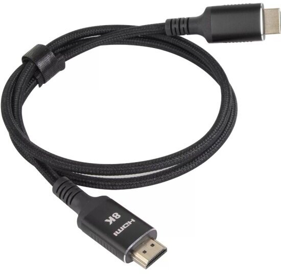 VCOM Кабель Vcom HDMI 19M/M, ver. 2.1 8KX60Hz (Econom) оплетка 1.5m iOpen