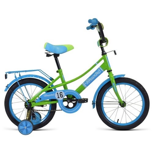 фото Велосипед forward azure 16 (16" 1 ск.) 2020-2021, зеленый/голубой, 1bkw1k1c1005